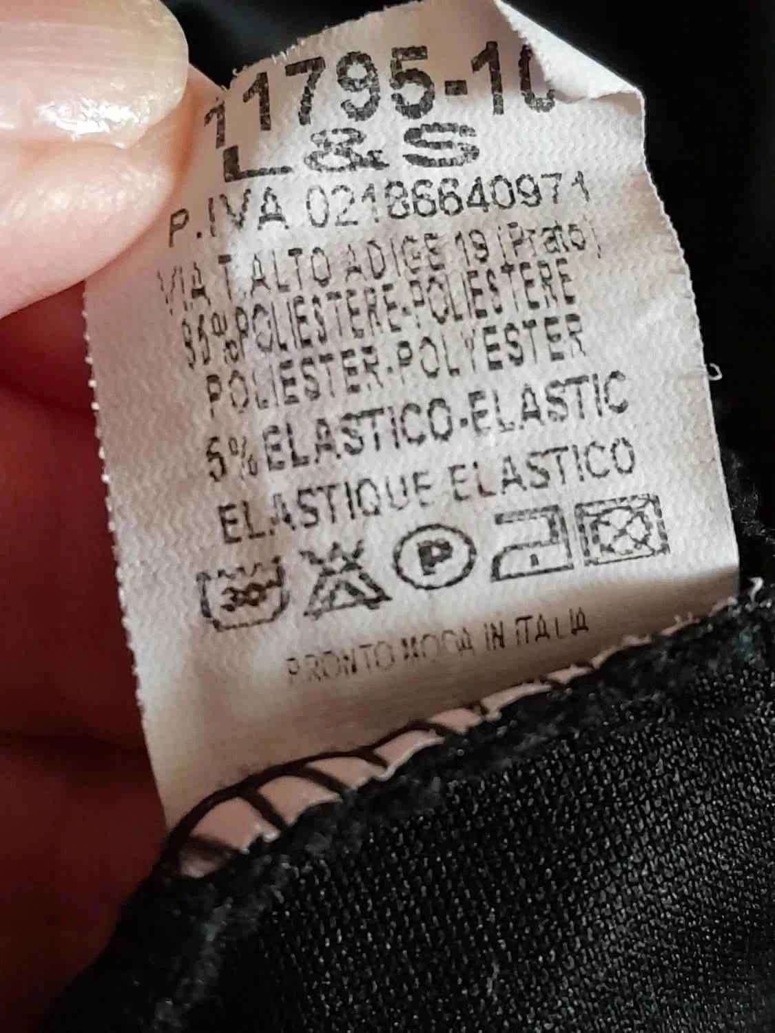 Saia larga, com babados na cintura, cor preta, Tamanho XS – photo 3